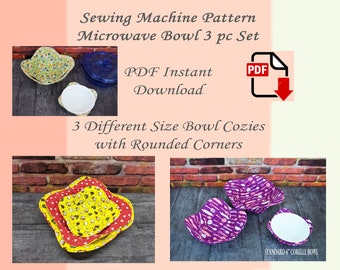 Nähmaschine Nähmaschine Schälchen, 3-teiliges Mikrowellen Schüssel Set, Nähanleitung Nähmaschine, Nähmaschine Schnittmuster