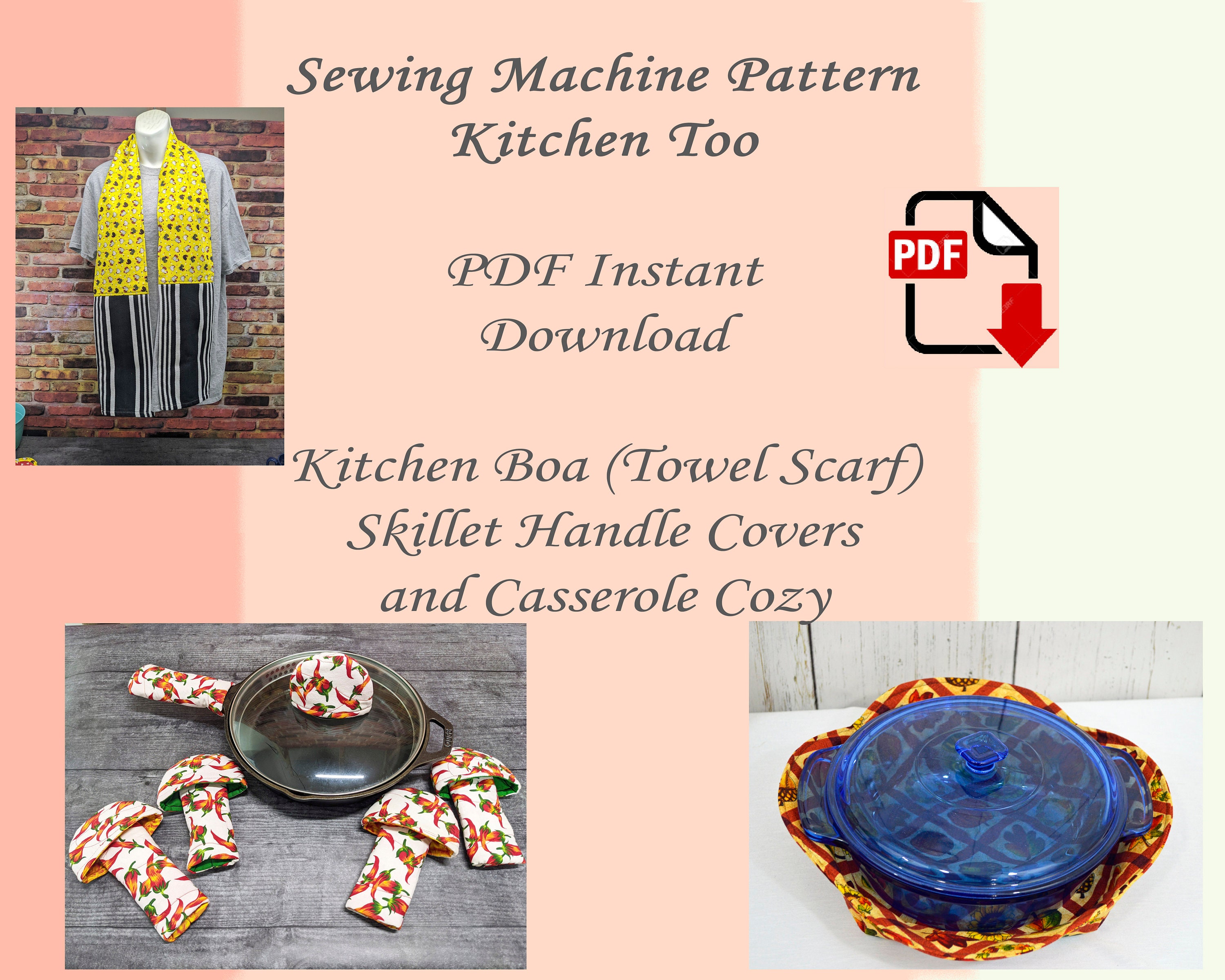 Gumbo Pattern Kitchen Towel Boa - Customization Available