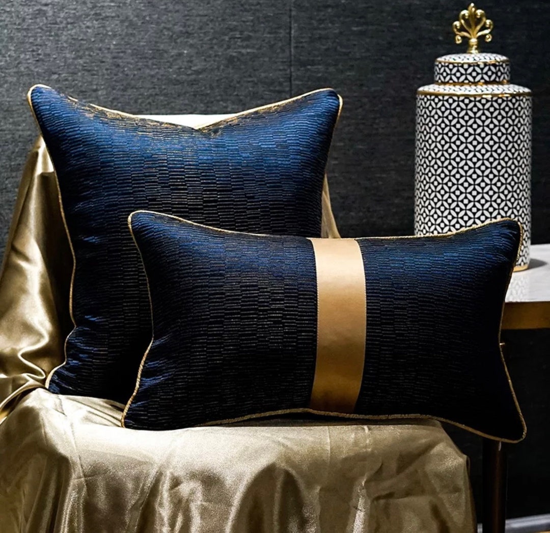 Royal Blue European Cut Pillow Cover 22x22 - Etsy