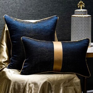 Royal Blue European Cut Pillow Cover 22x22