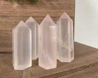 Gemmy AAA Rose Quartz Towers - Mozambique