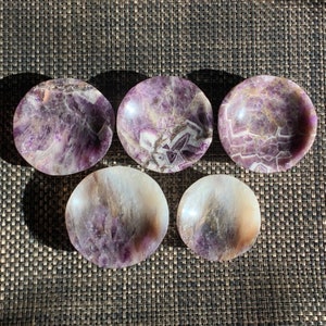 Dream Amethyst Bowls // Chevron Amethyst Bowls - Preço Reduzido