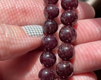 Star Garnet Bracelets // 8mm bead + 7.5" bracelet