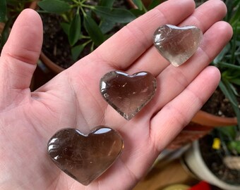 Corazones de cuarzo ahumado // Magnífico + Claro