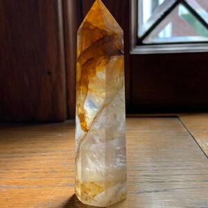 Gorgeous Golden Healer Towers // Many have rainbows // Some dendrites and red hematoid 2