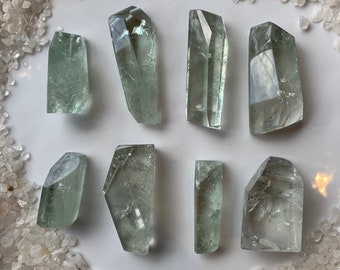Natural Green Amethyst (Prasiolite) Freeforms
