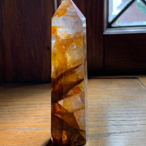 Gorgeous Golden Healer Towers // Many have rainbows // Some dendrites and red hematoid 1