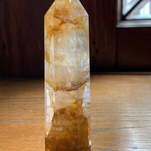 Gorgeous Golden Healer Towers // Many have rainbows // Some dendrites and red hematoid 6