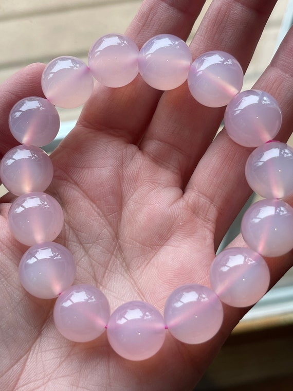 Pink Chalcedony Bracelets // Bracelet Bead