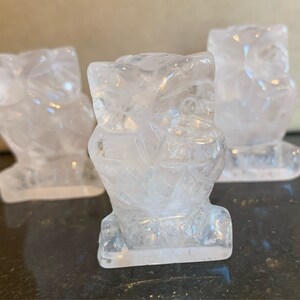 Rose Quartz Owl Carvings // Rose Quartz High-Quality