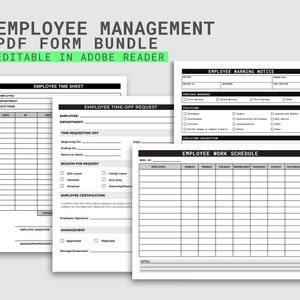 Employee Schedule PDF. Employee Time Log Form. Employee Discipline. Employee Performance. Business Management Template. Time Off Request PDF