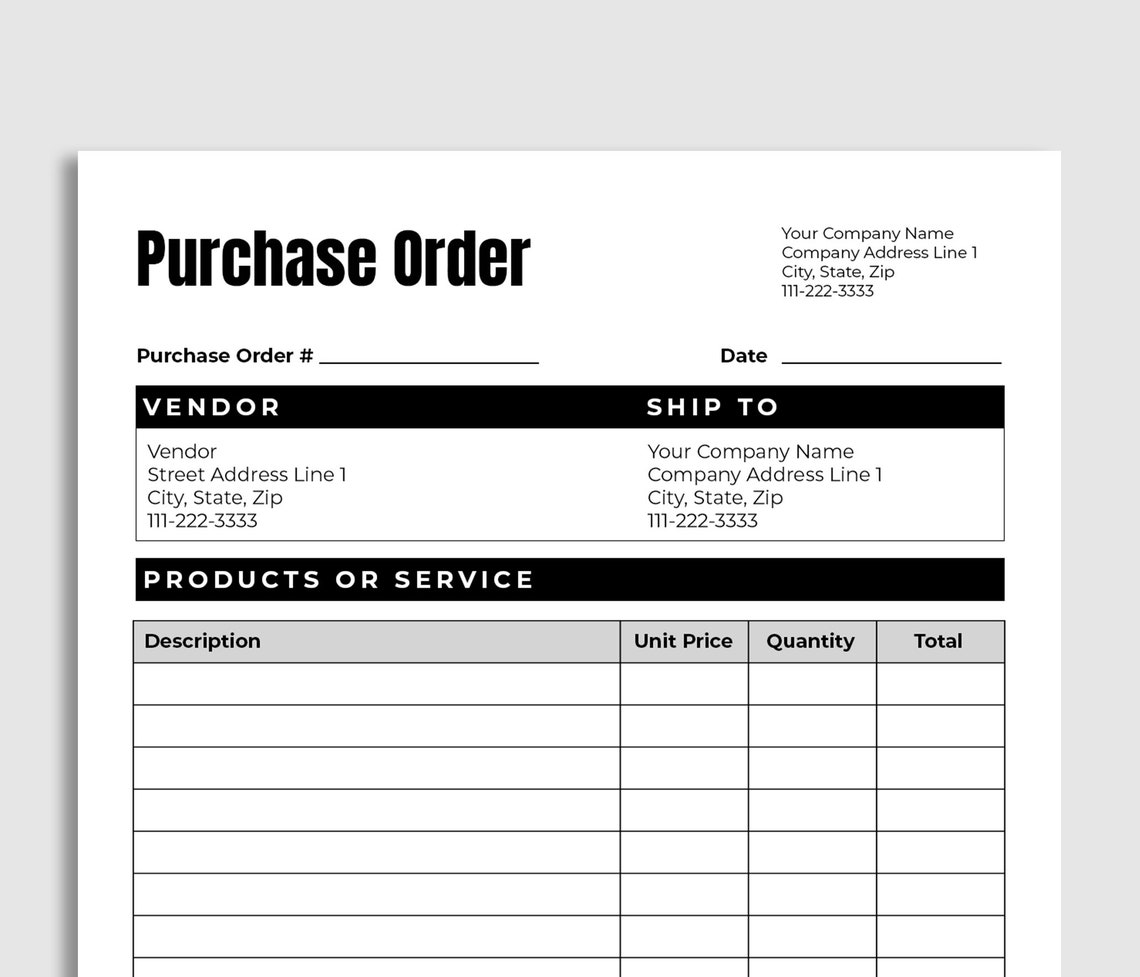 Purchase Order Template PDF Purchase Order Form Download Now Etsy purchase-order-template-pdf-purchase-order-form-download-now-etsy