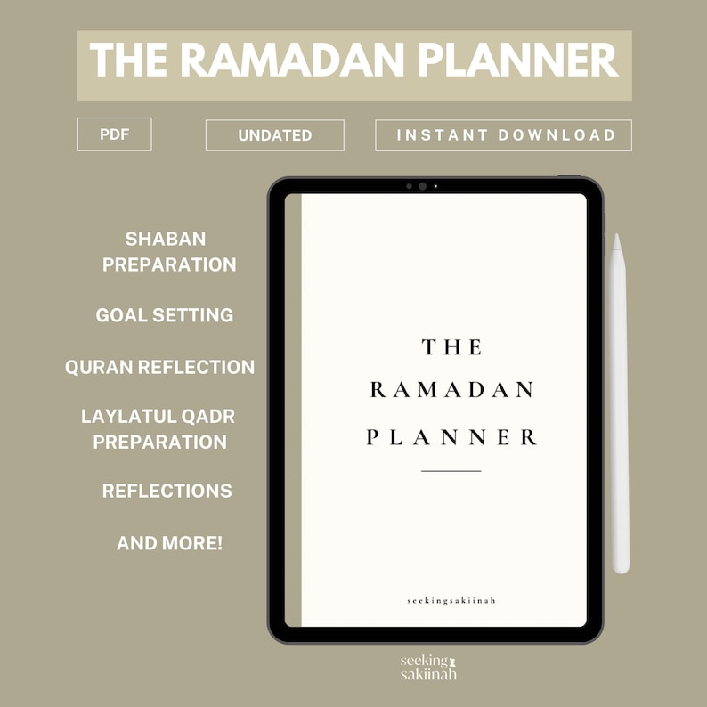 2026 Digital Ramadan Planner: Undated Muslim Planner (PDF) - Etsy