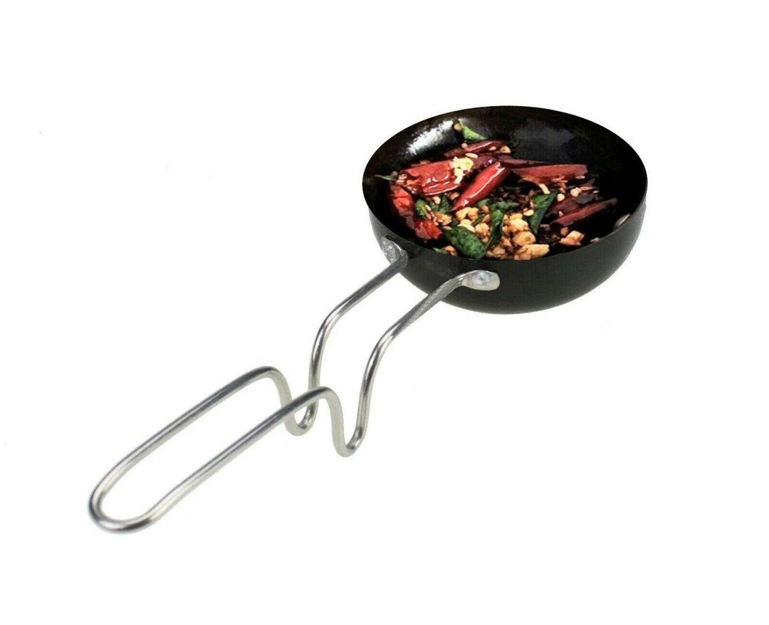 Indian Spice Roasting Spoon Tadka Pan Nonsick Hard Anodised Spice