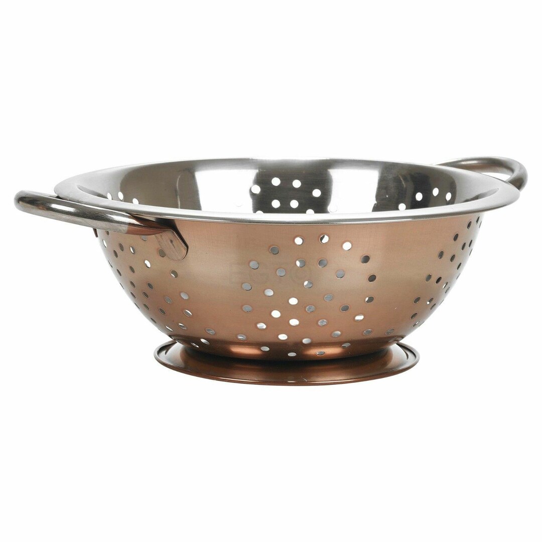 Rose Gold Stainless Steel Colander Drainer Pasta Fruit Etsy UK