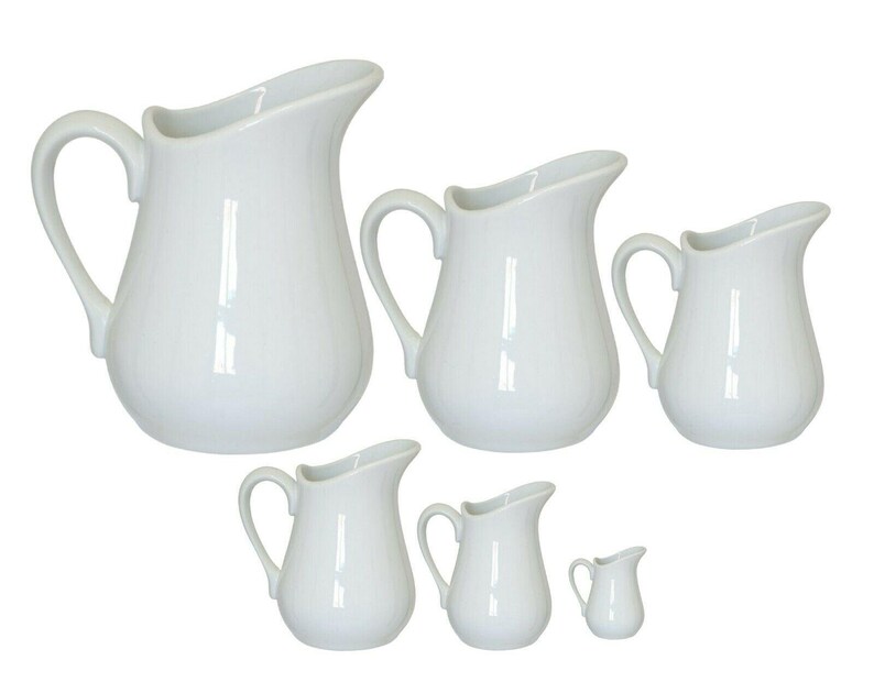 Porcelain White Milk Cream Sauce Jug Cream Gravy Custard Etsy UK