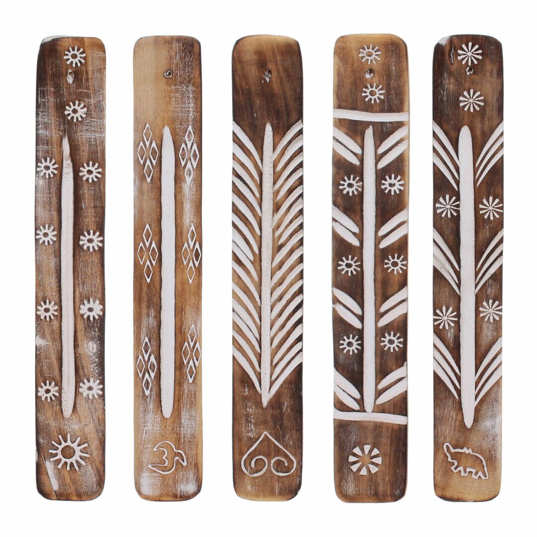 Wooden Incense Stick Holder Joss Stick Flat Holder Ash Catcher