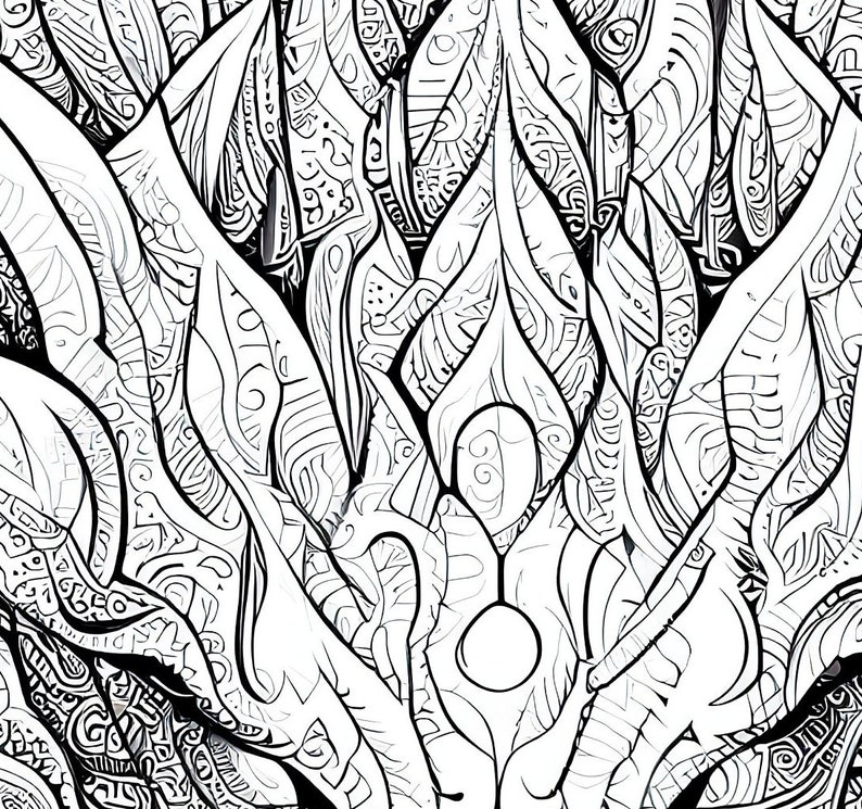 10 Pack Stress Relief Coloring Pages Dragon Digital Print - Etsy