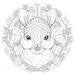 12 Pack Stress Relief Coloring Pages, Squirrel Digital Print, Garden ...