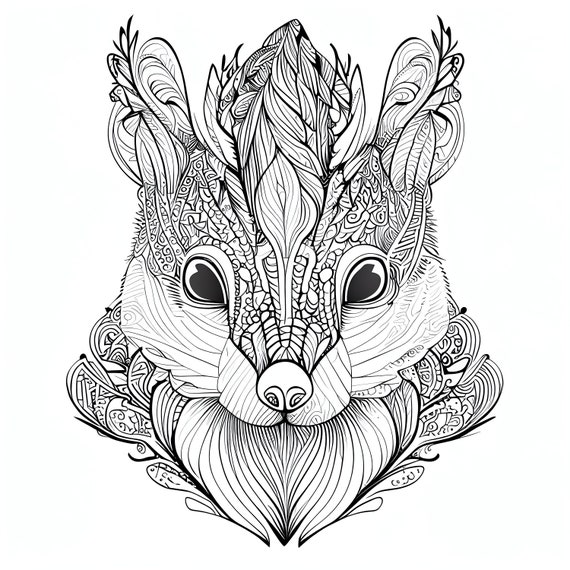12 Pack Stress Relief Coloring Pages, Squirrel Digital Print, Garden  Detailed Mandala Instant Download Set, Coloring Books for Adults (Instant  Download) 