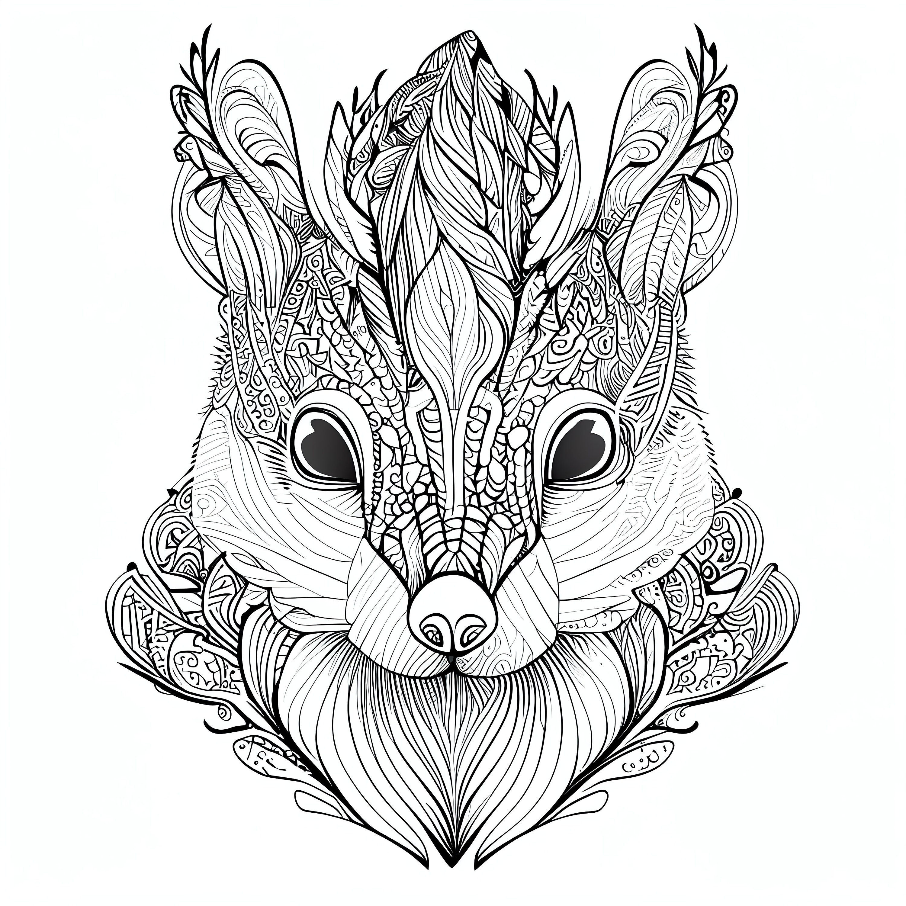 Squirrel Coloring Book For Adults: Stress relief Coloring Book For Grown  ups, Containing 30 Hand Drawn Paisley, Henna and Zentangle Squirrel Coloring  (Paperback)