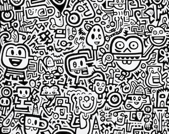 12 Pack Stress Relief Coloring Pages, Contemporary digital print, Filigree detailed Mandala instant download set, Coloring pages for adults