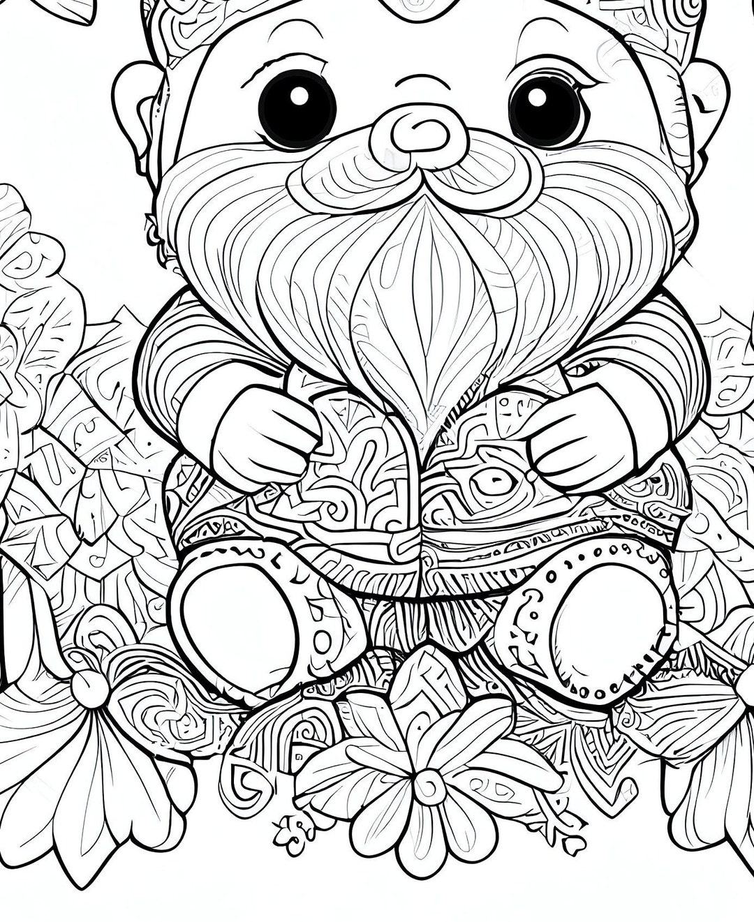 12 Pack Stress Relief Coloring Pages, Cute Fox Digital Print
