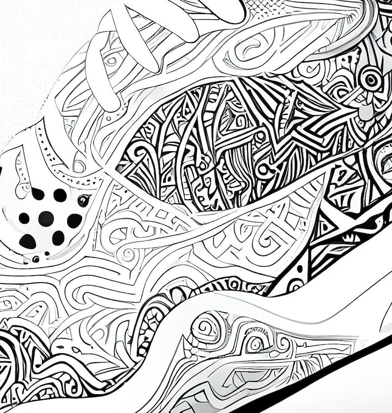 Mandala Bohemian Boho Pattern Print Black Sneaker Shoes For Men Women main image 1