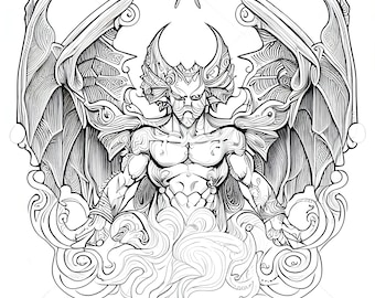 12 Pack Stress Relief Coloring Pages, Balrog digital print, Filigree detailed Mandala instant download set, Coloring pages for adults