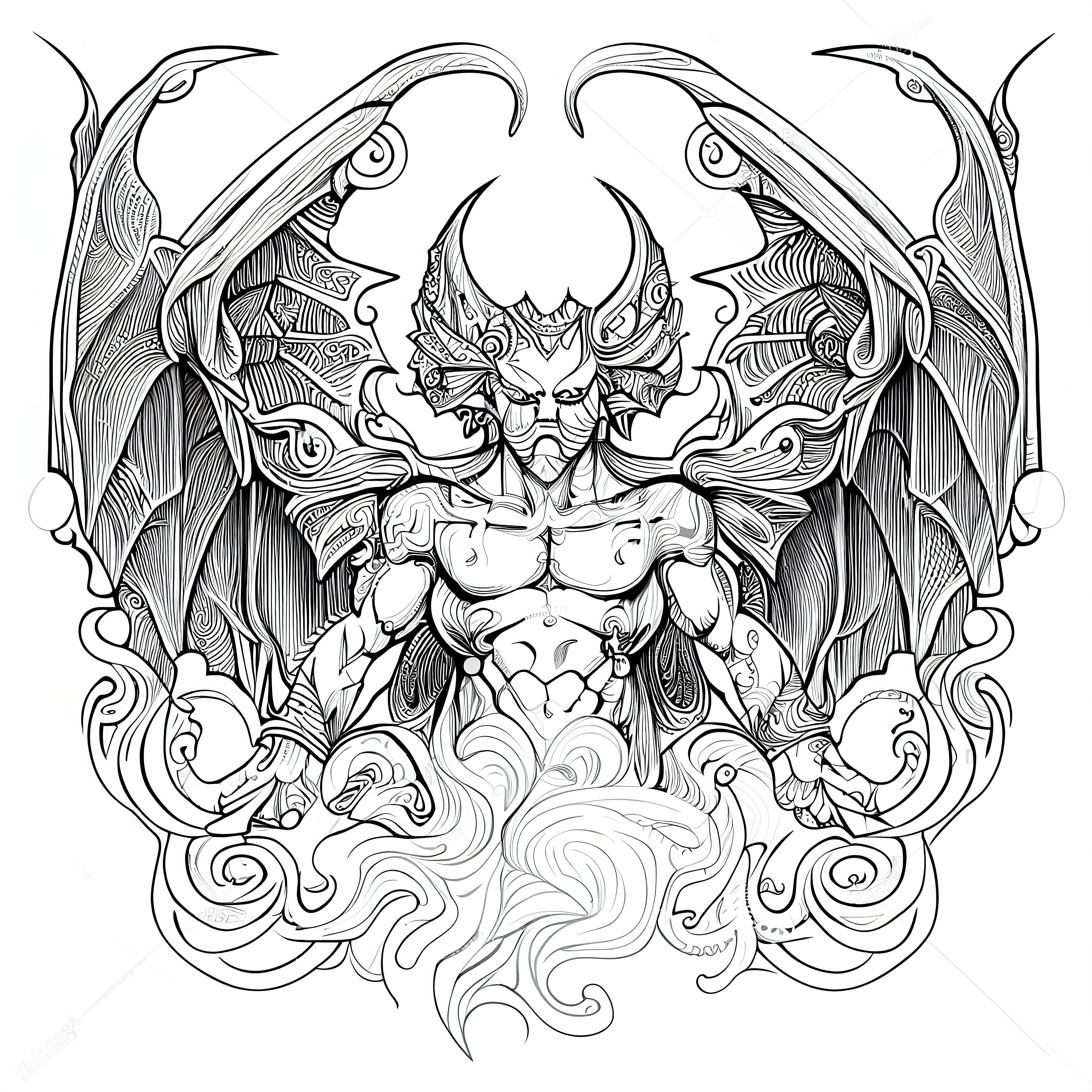 12+ Demon Coloring Pages