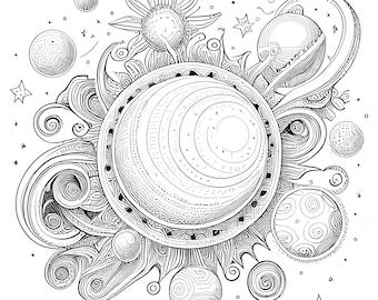 6 Pack Stress Relief Coloring Pages, Garden Gnome Digital Print, Detailed  Mandala Instant Download Set, Coloring Books Adults 