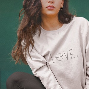 Love Rice Sweatshirt White Unisex