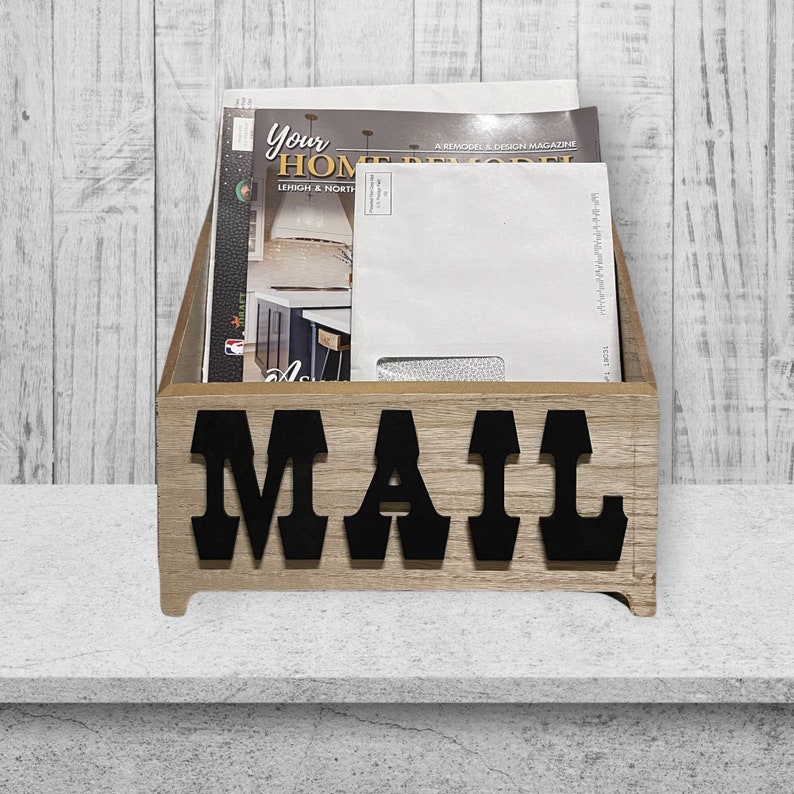 Desktop Countertop Mail, Bills Organizer Etsy