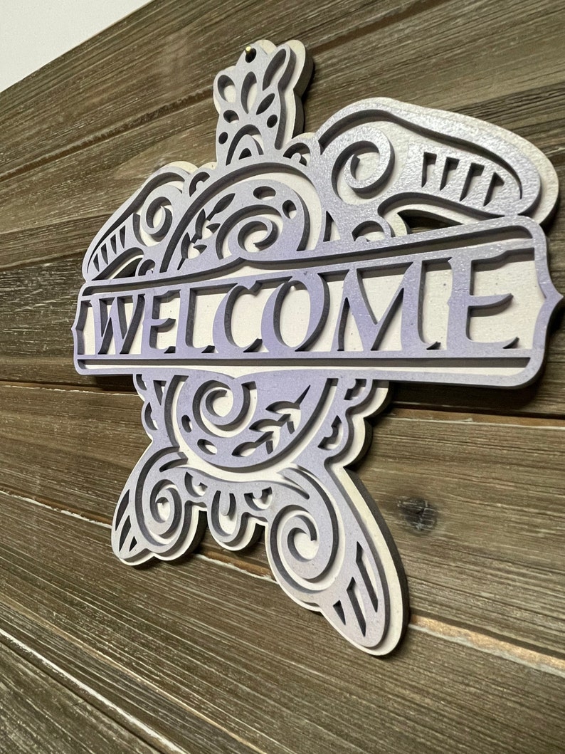 Sea Turtle Welcome Sign - Etsy