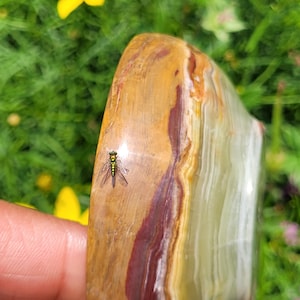 2 and a 1/2 inch wide Green Onyx Crystal Bowl