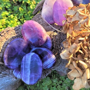 Amethyst Thumb Stone