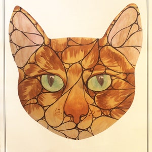 The Cat by Domsi - Lithograph numbered and signed by the artist limited edition 100 copies