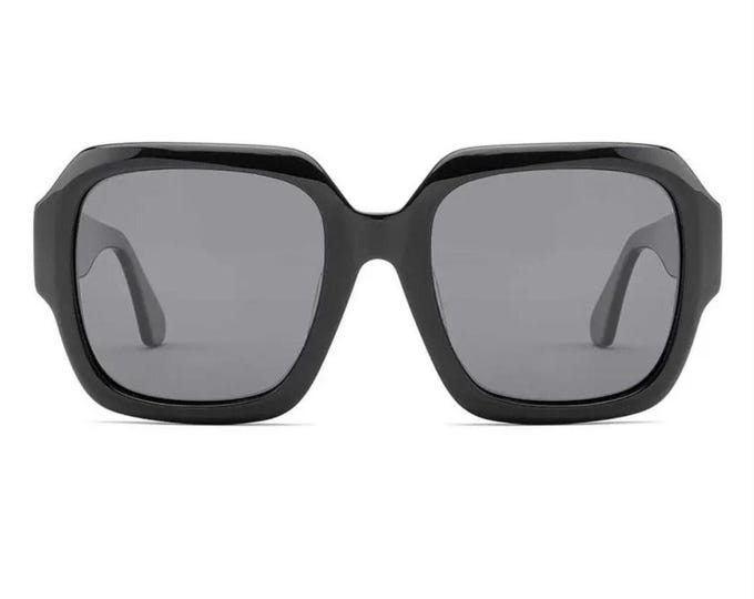 Oversized Black Square Sunglasses