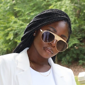 Pilot Sunglasses with Metal detailing - Aviator Sunglasses