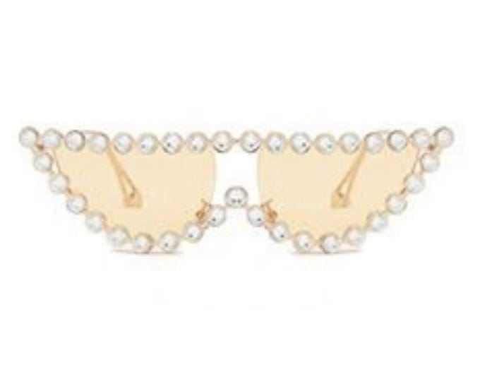 Studded Cat-Eye Glasses