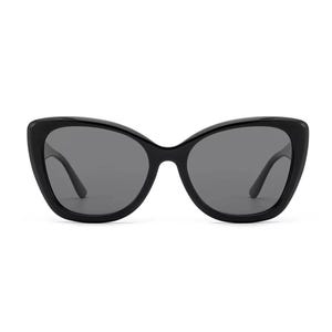 Vintage Black Acetate Cat-Eye Sunglasses: Retro Chic