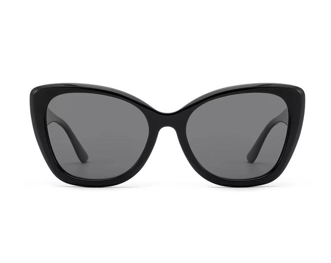 Vintage Black Cat-Eye Sunglasses