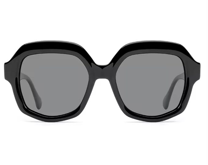 Black Oversized Square Sunglasses