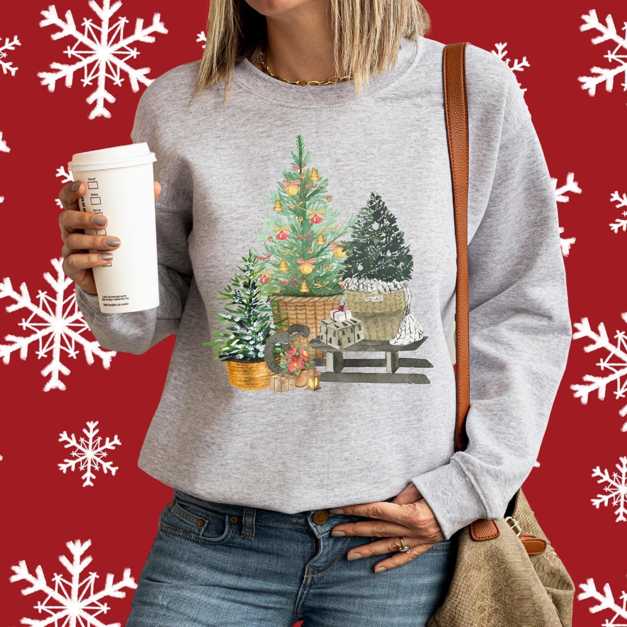 Christmas Tree Sweatshirt for Women, Christmas Sweatshirt, Christmas