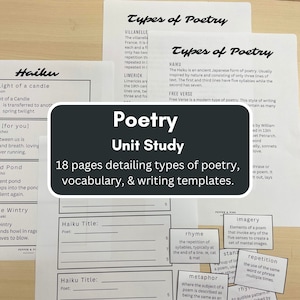 Poetry Unit Study