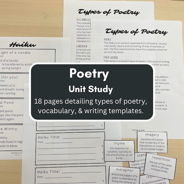 Poetry Unit Study