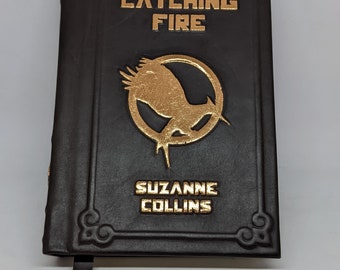 Hunger Games Set of Hardcover Books Handmade Brown Premium Leather-bound  Books 