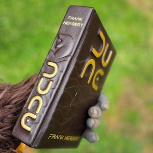 Dune by Frank Herbert- Handmade Brown Leather-Bound Book
