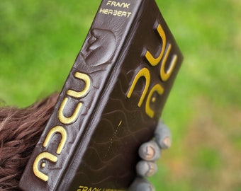 Dune door Frank Herbert-handgemaakt bruin leer gebonden boek