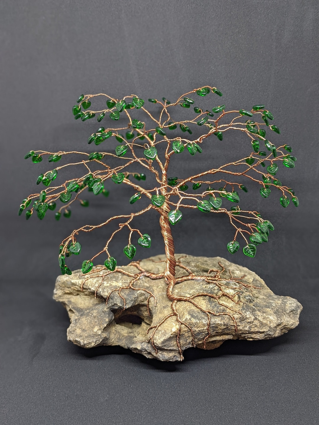260' Bare and Antique Copper Potted Wire Tree
